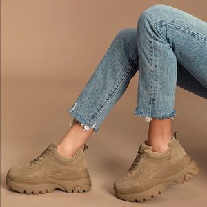 Steve Madden Hansel suede platform sneakers